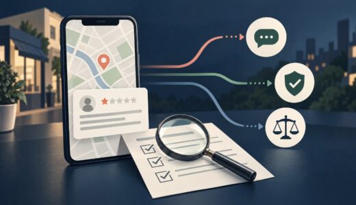 Googleマップの悪い口コミを削除したいとき｜報告・再審査・返信の判断フロー【2026年】